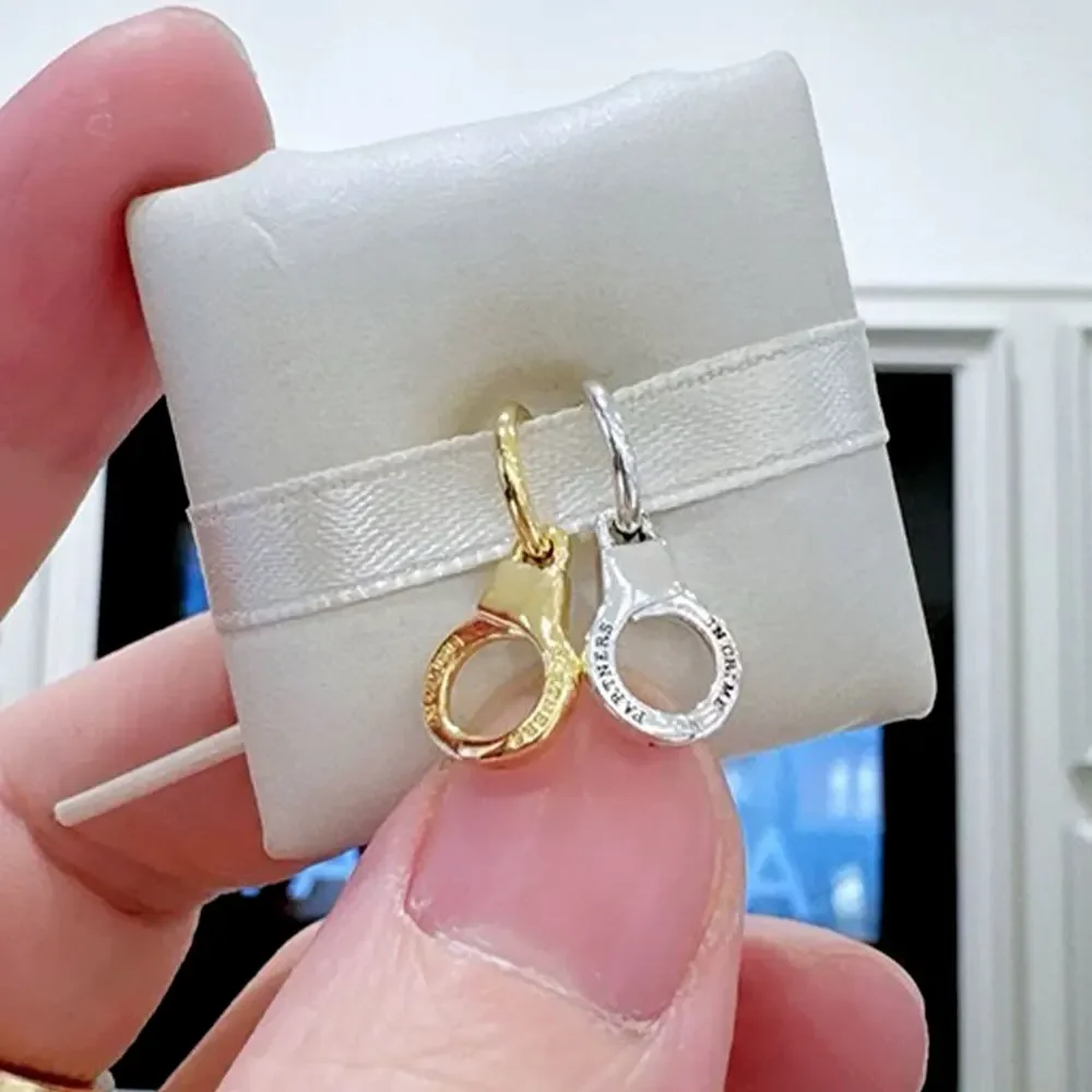 Новый стиль открытые и съемные наручники Очаровательные золотые серебряные