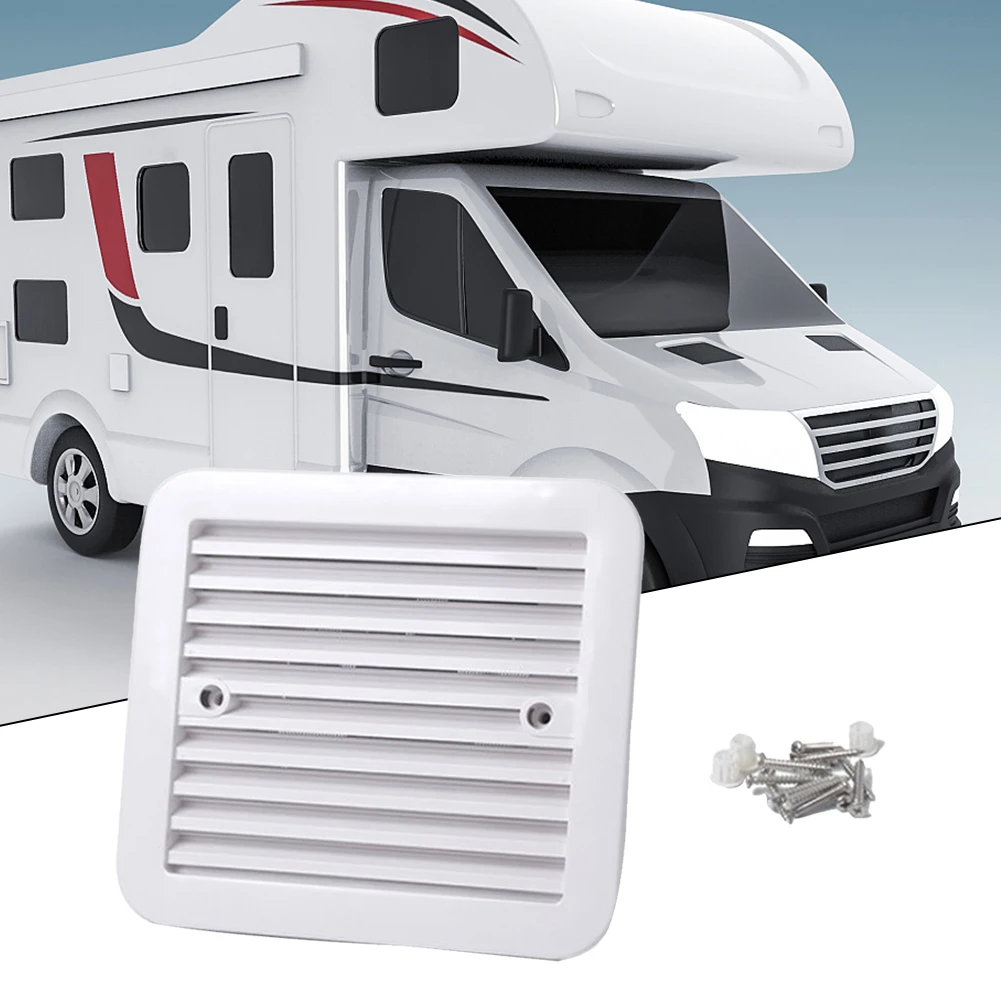 

12V RV Camper Trailer Caravan Side Air Vent Ventilation Blade Fan Blower Cooling Side Air Outlet RV One-way Dust-proof Ventilat