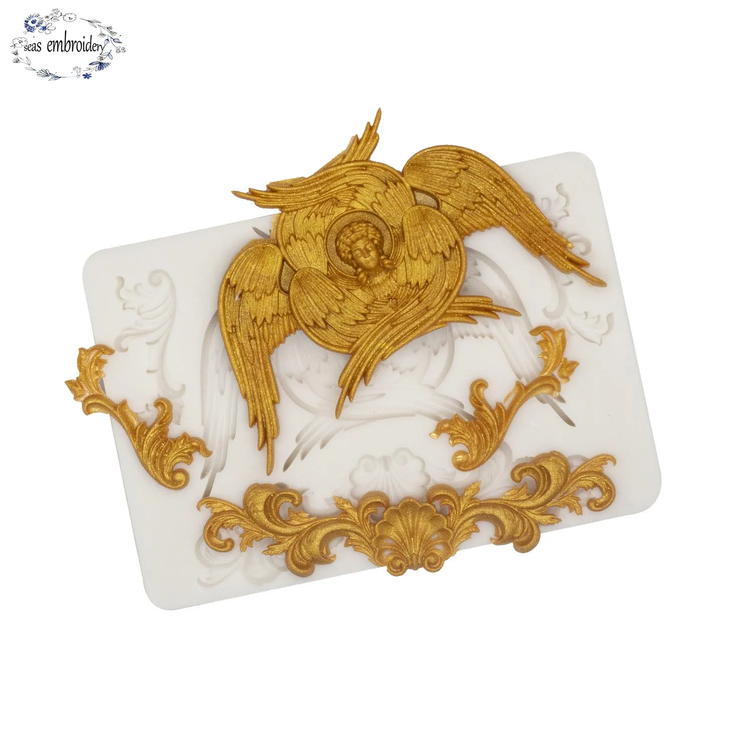 

Butterfly Angel Lace Fondant Cake Silicone Molds Cake Border Decorating Tools Gumpaste Chocolate Kitchen Baking Accessories Tool