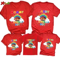 mom dad t shirt family matching outfits father daughter son clothes rainbow t shirt mommy and me dad baby kids clothes father