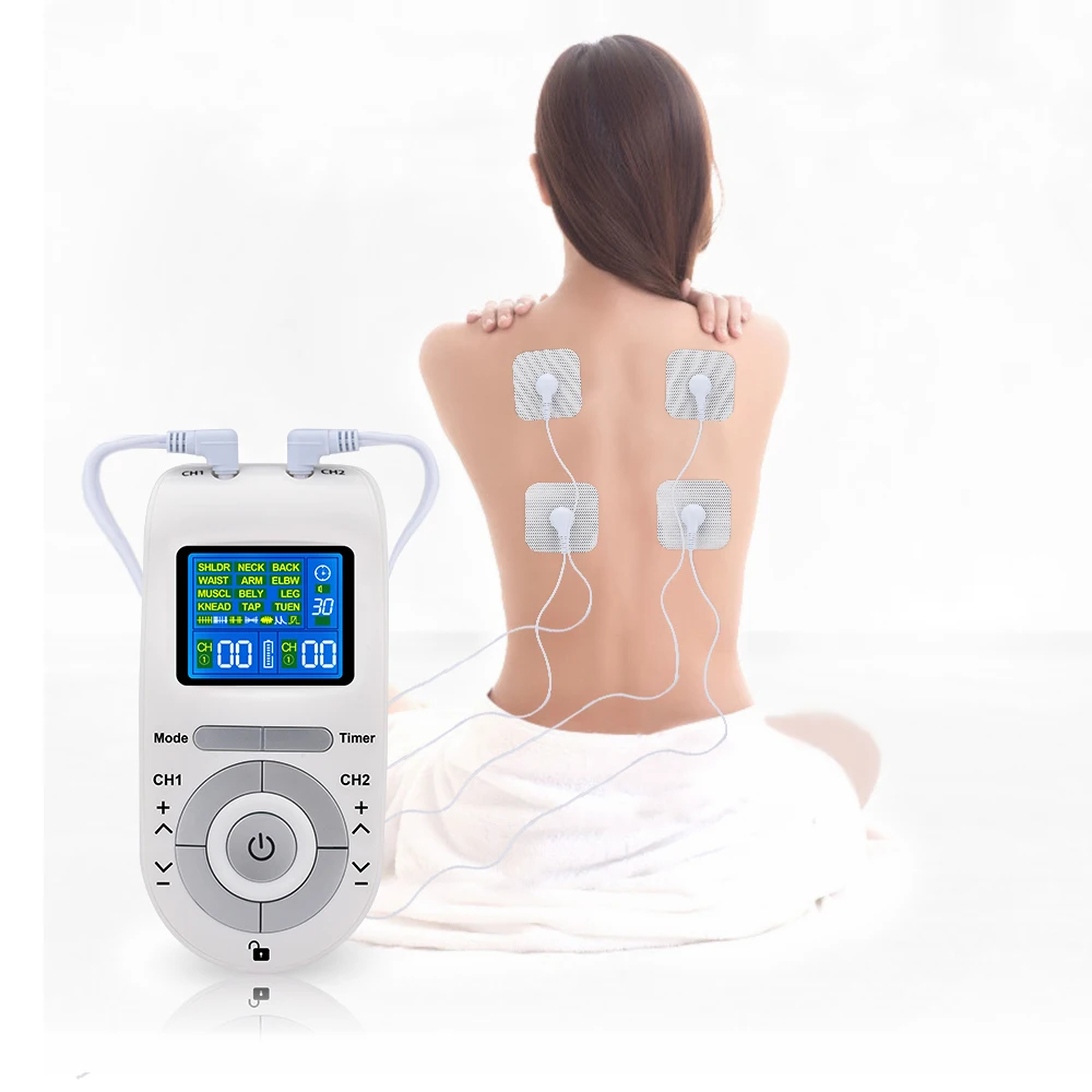 

4 Mode EMS Electric Herald Tens Machine Acupuncture Body Massage Digital Therapy Massager Muscle Stimulator Electrostimulator