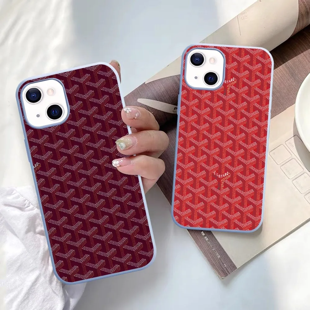 Модный роскошный чехол для телефона G-Goyards IPhone 14 11 12 13 Mini Pro Xs Max 8 7 6 6S Plus X XR