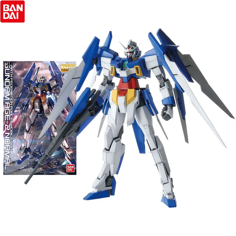 

Bandai Gundam Model Kit Anime Figure MG 1/100 Gundam AGE-2 Normal Genuine Gunpla Model Action Toy Figure Toys for Children