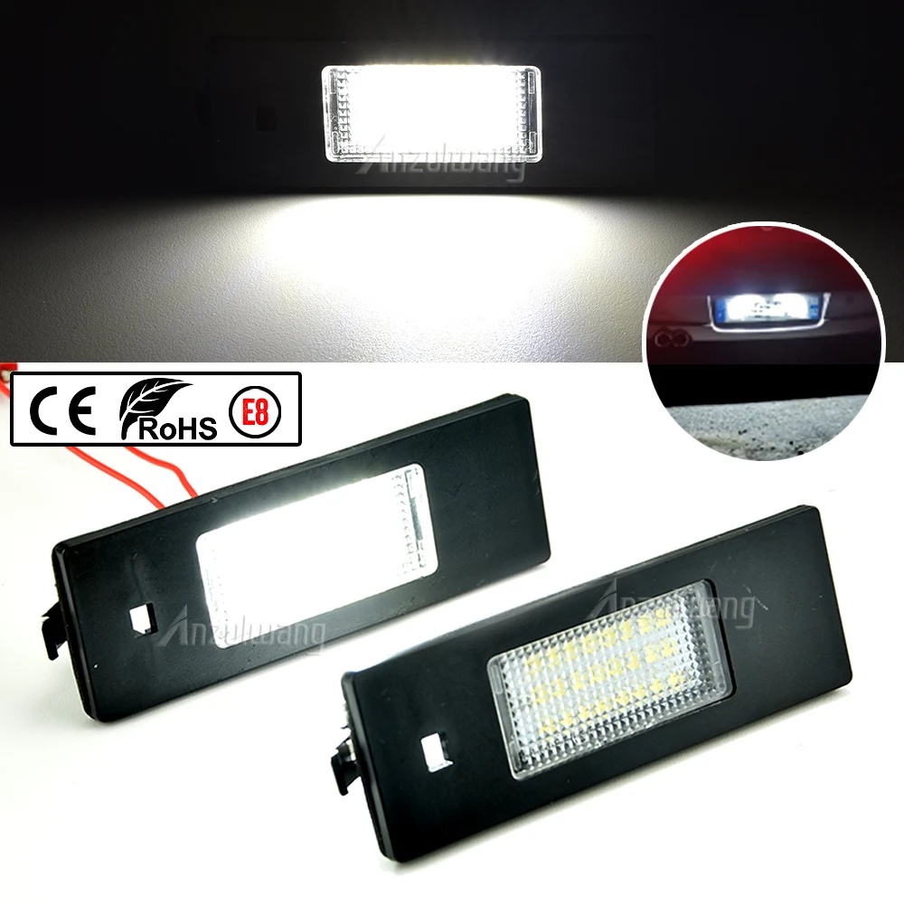 LED License Plate Ligh For BMW E81 E85 E86 E87 E36 No Error Canbus Car Accessories Car Lamp 6500K White Car Light Source
