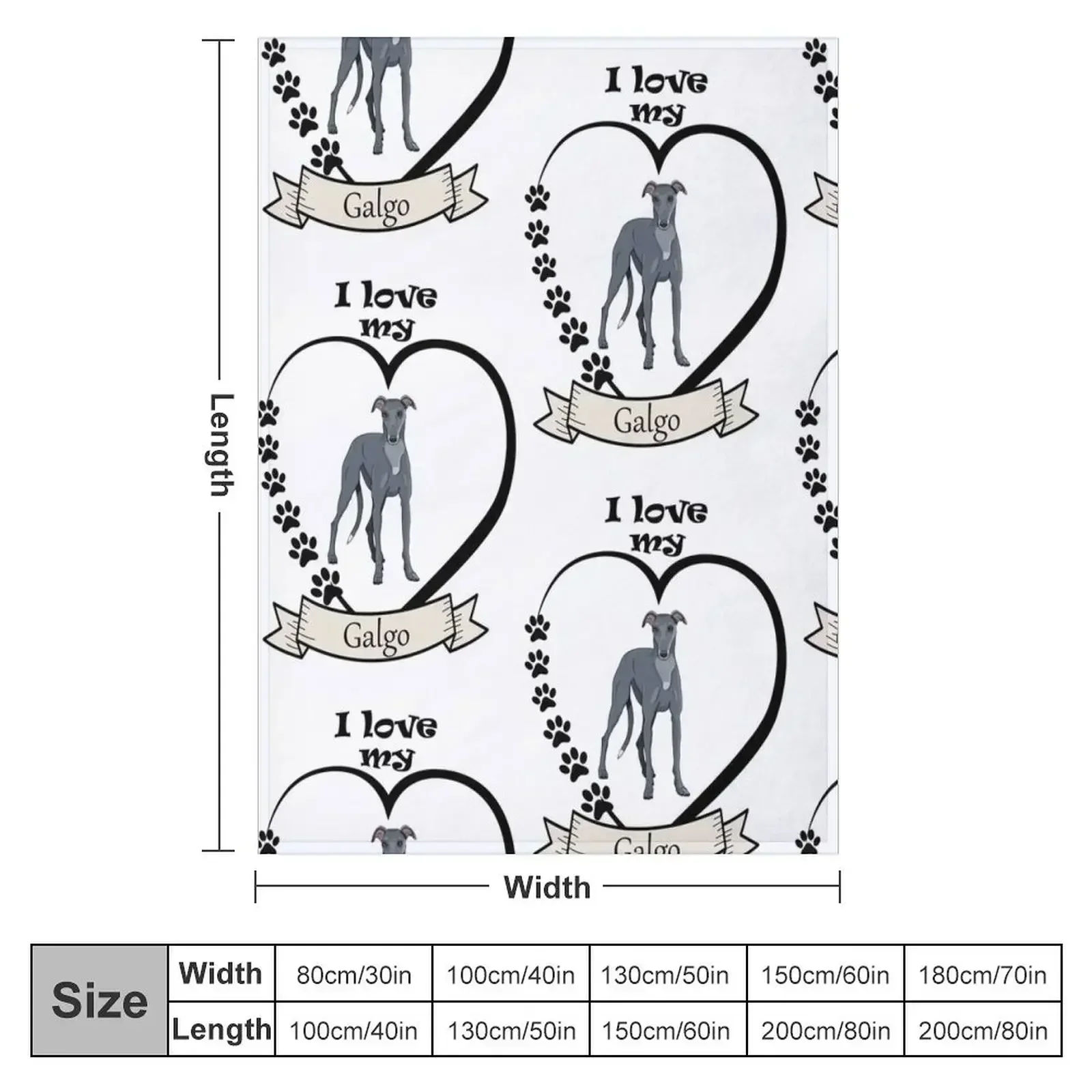 Серое борзая (гаго) Декоративное одеяло Винтажные мягкие декоративные одеяла для