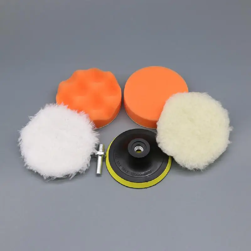 

6PCS Car Sponge Polishing Pad Wool Polishing Disc 3"/4" Waxing Sponge Car Styling Polishing Disc with Backplate Drill Adapter