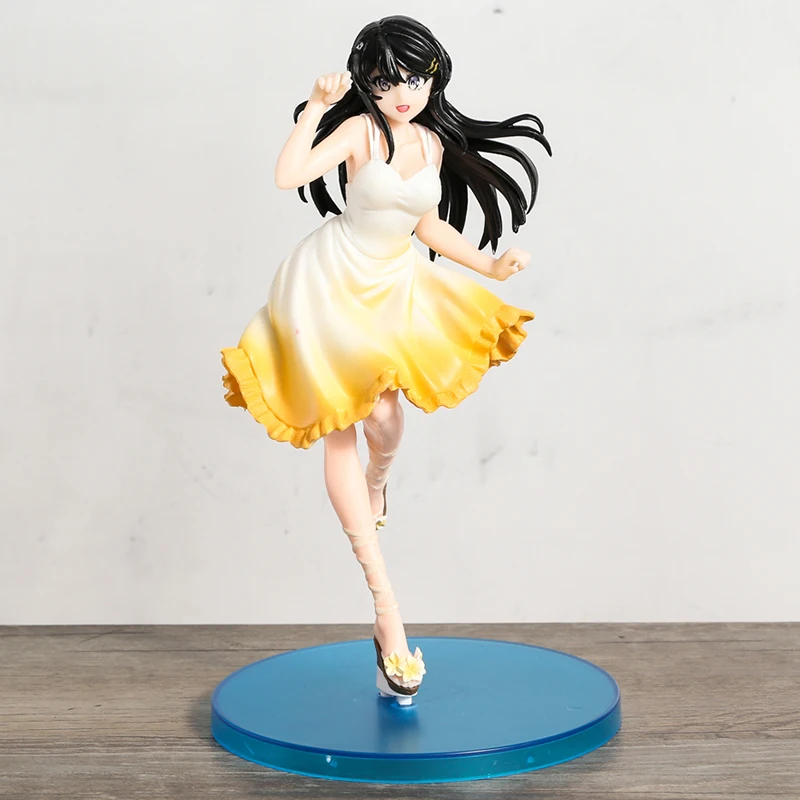 

Rascal Does Not Dream of Bunny Girl Senpai Sakurajima Mai Summer Dress Ver. PVC Figure Collectible Model Toy Decoration Doll