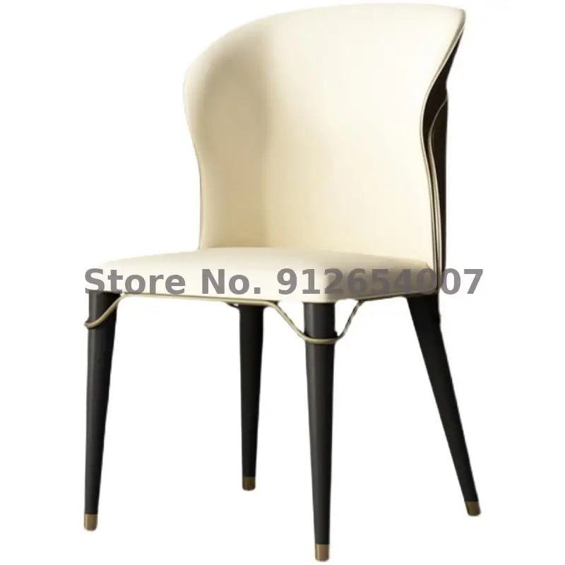 Современный минималистичный обеденный стул бытовой из твердой древесины