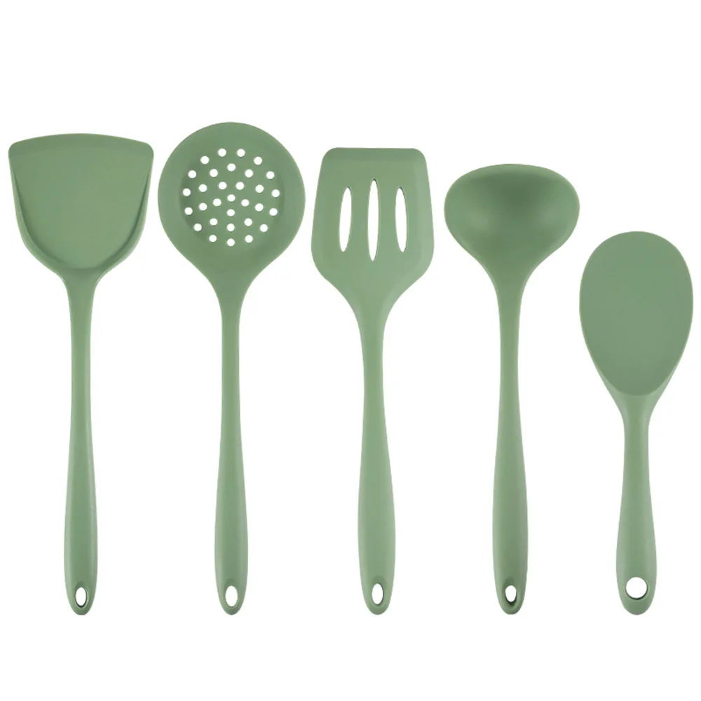 

Heat Resistant Handle Spatula Spoon Silicone Kitchenware Non-stick 5pcs/set Cookware Kitchen Tools Kitchen Cooking Tool Set