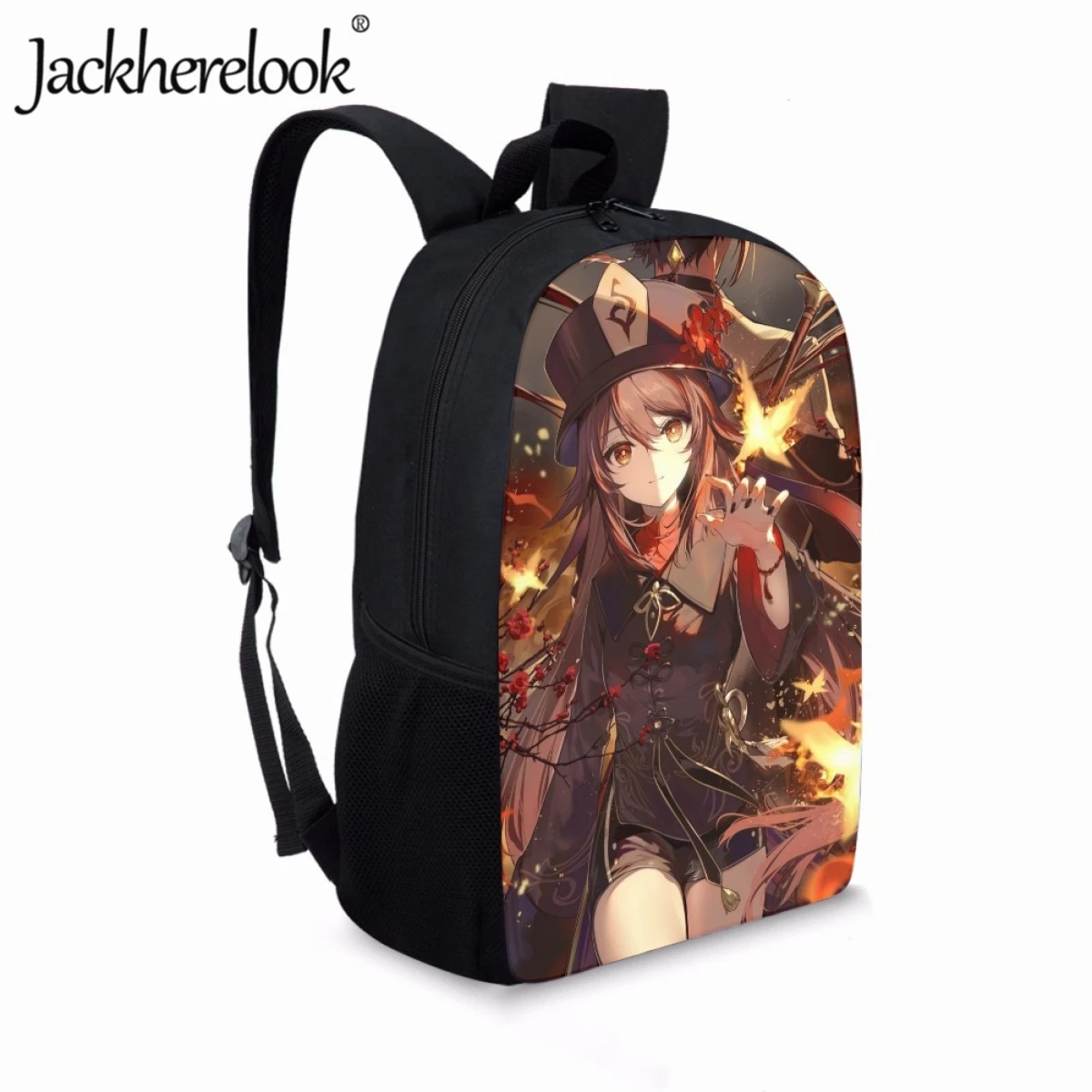 Jackherelook Casual 17inch School Bag Genshin Impact Game Print Teenagers Boys Girls Book Bag Cosplay Backpacks Fashion Knapsack