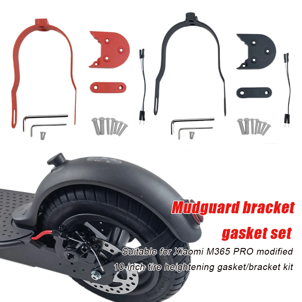 

Rear Mudguard Support Bracket Gasket Set for 10" Tire Shockproof Accessories Suitable for Xiaomi M365 PRO PRO2 Electric Scooter