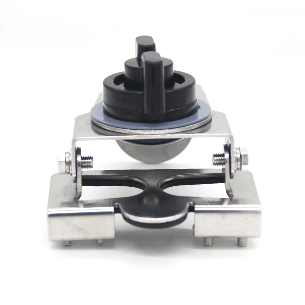 Mobile Car Walkie Talkie Radio Antenna Bracket Adjustable Angle Universal Silver Clip Edge For Car Hatchback Door Mount