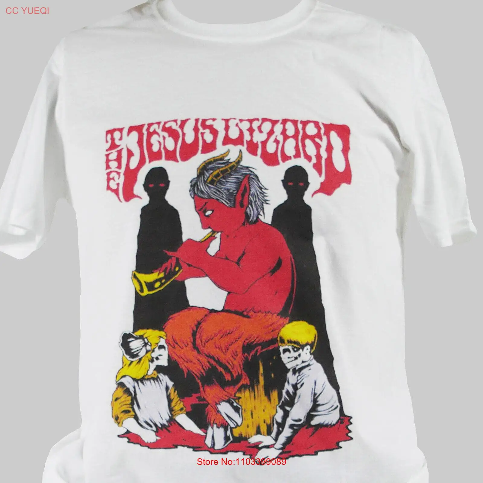 Белая футболка унисекс с изображением Иисуса и ящерицы альтернатива инди