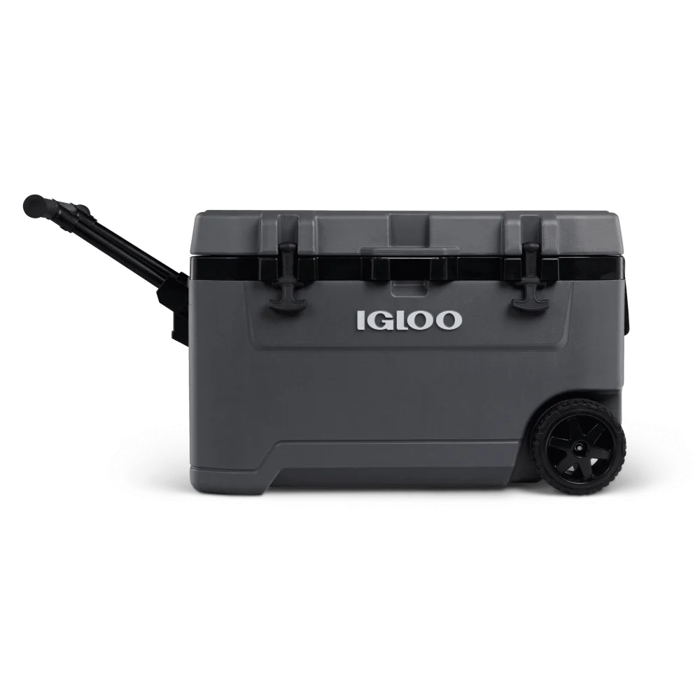 

Igloo Overland 72 Quart Ice Chest Cooler with Wheels, Gray