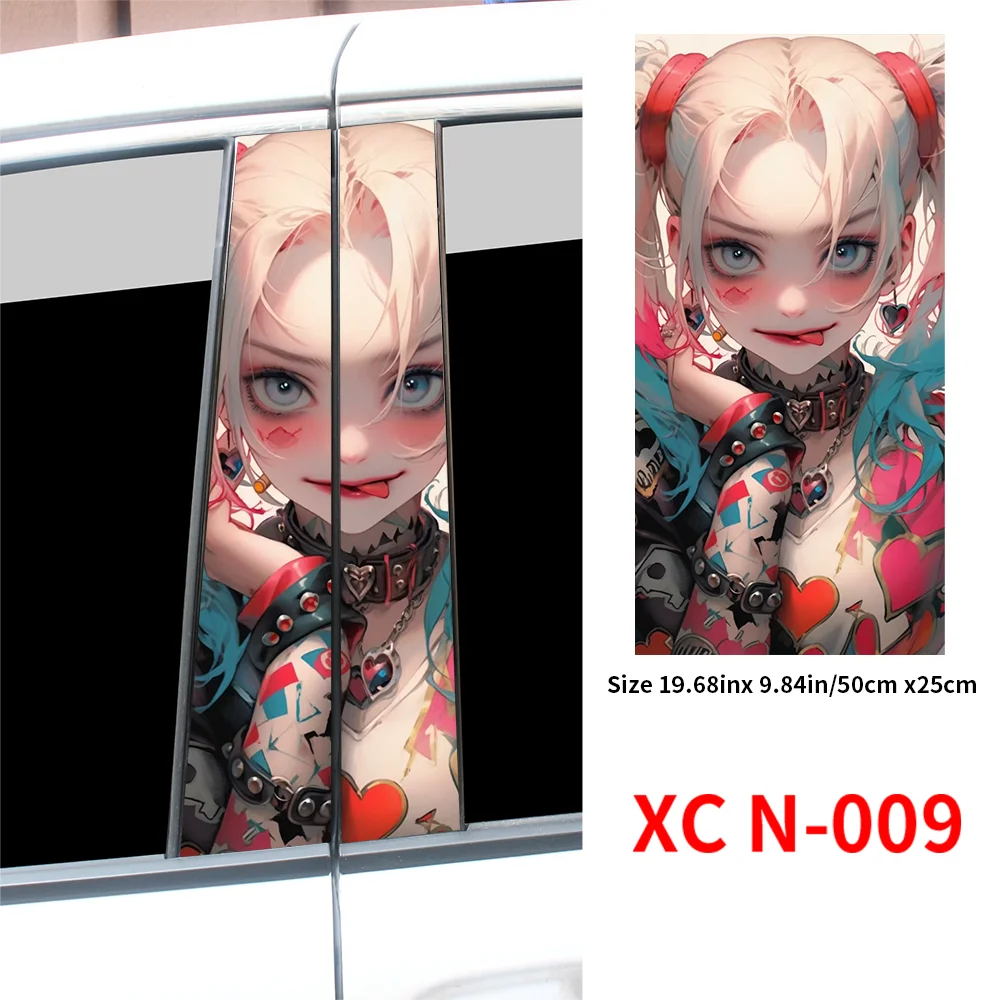 Граффити джокер девушка Автомобильные наклейки Авто B столб водонепроницаемый