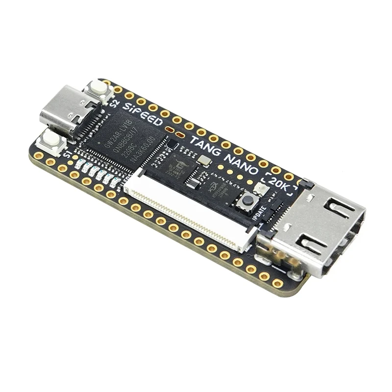 Фото Плата разработки Sipeed Tang Nano 20K FPGA, RISC-V, Linux, поддержка ретро-игровых консолей, RGB LCD, TF-карта, 64 Мбит SDRAM, 20K LUT4 №3