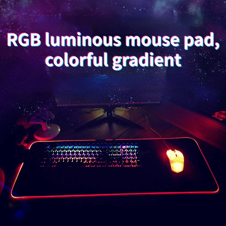 

Коврик для мыши с RGB подсветкой, светодиодный коврик для мыши, под заказ
