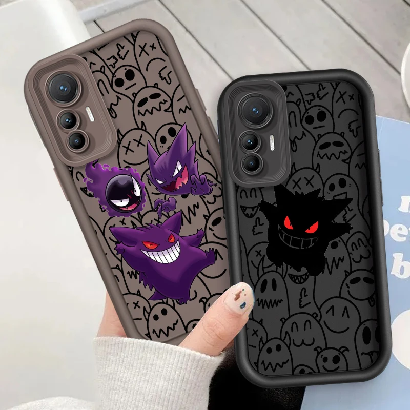 P-Pokemons крутой Gengar мультяшный глаз лестница для Xiaomi MI 14 12T 11 Lite Poco M3 X5 X4 F5 F4 F3 F2 GT Pro 5G