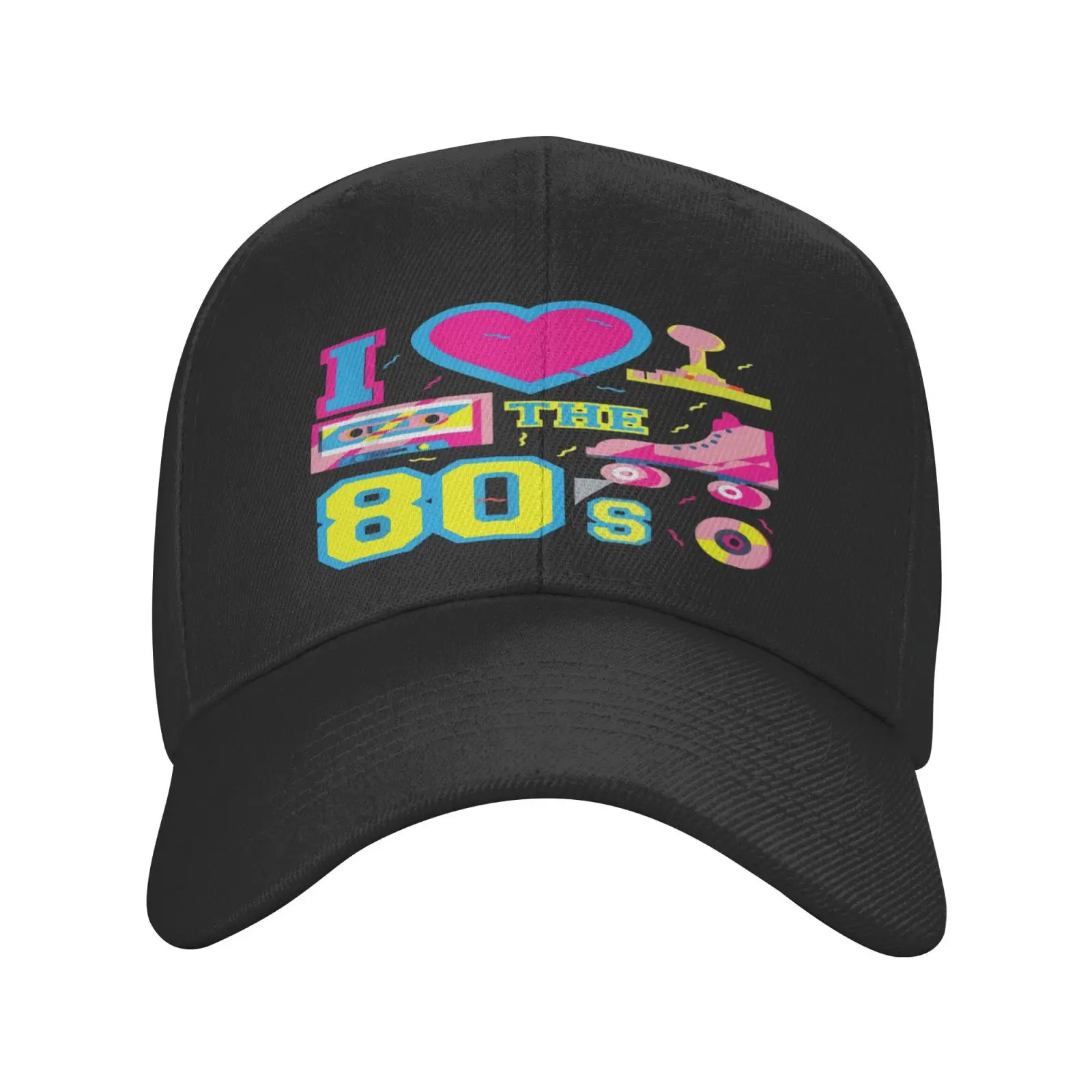 

Бейсболка I Love Heart 80-х годов для мужчин и женщин, Зимняя кепка для гольфа, Шапка-бини для мужчин и женщин, Балаклава