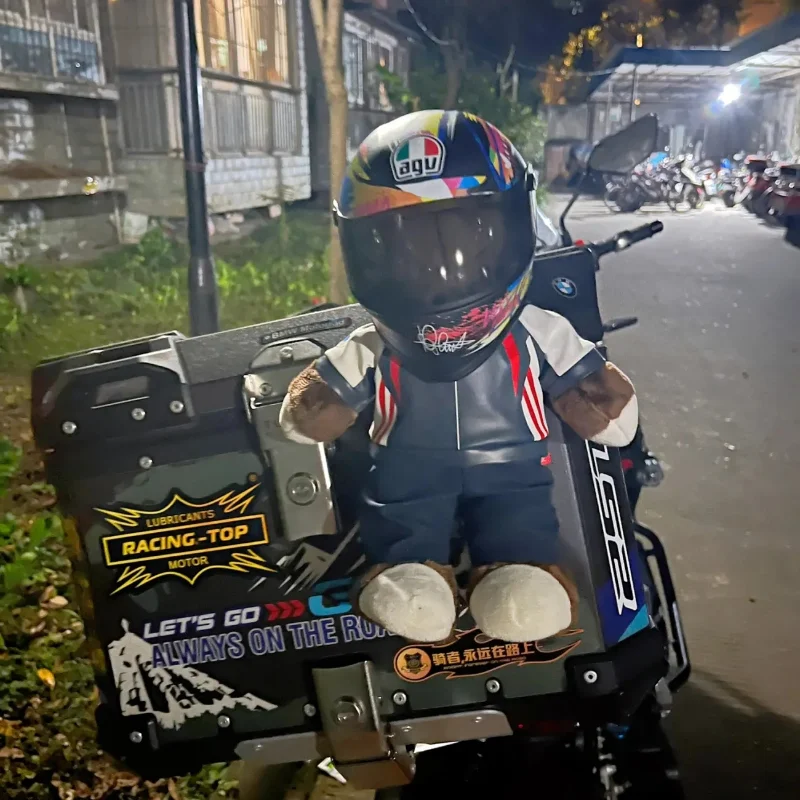 Подходит для мотоциклетных подвесок BMW Kawasaki шлем кошек и собак мини на все лицо