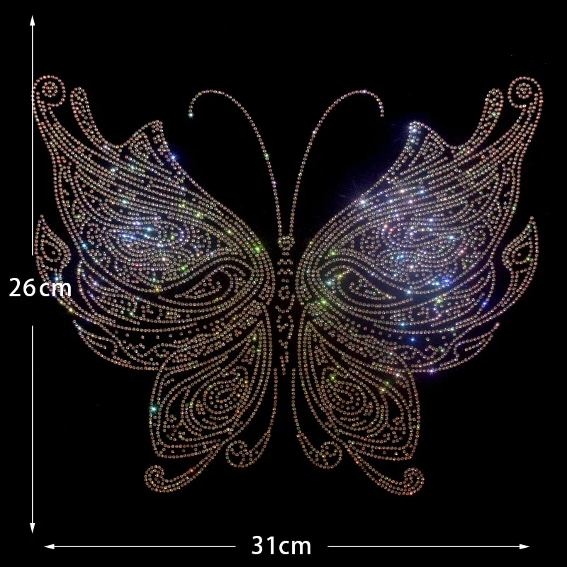 Новая цветная бабочка Горячая карта искусственная кожа патч аксессуары для
