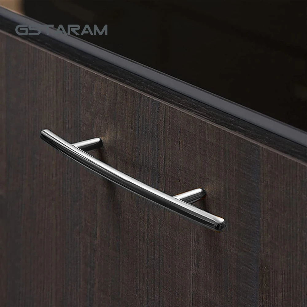 Single Hole Solid Kitchen Cabinet Handles Knobs Stainless St