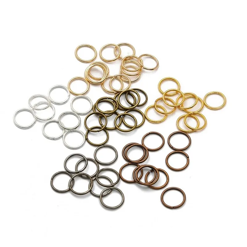 50-200 Pcs 18mm Large Metal Long Hair Clip Braid Circle Hair Styling Accessories Hoop Adjustable Dreadlock Ring Bead Wholesale images - 6