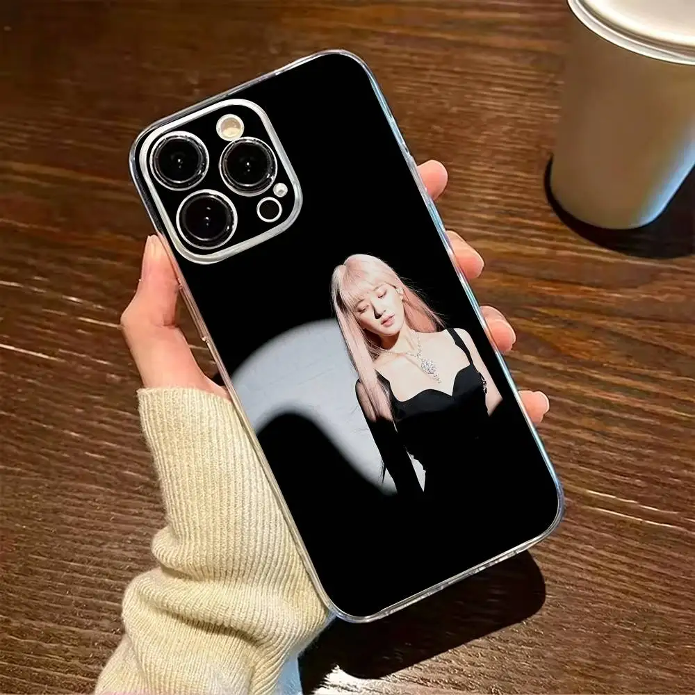 Фото Прозрачный мягкий чехол для iPhone 17, 16, 15, 14, 13, 12, 11 Pro, Max, Plus, X, XS, XR, SE4 с изображением очаровательной актрисы Луси Цзы-Чжао №5