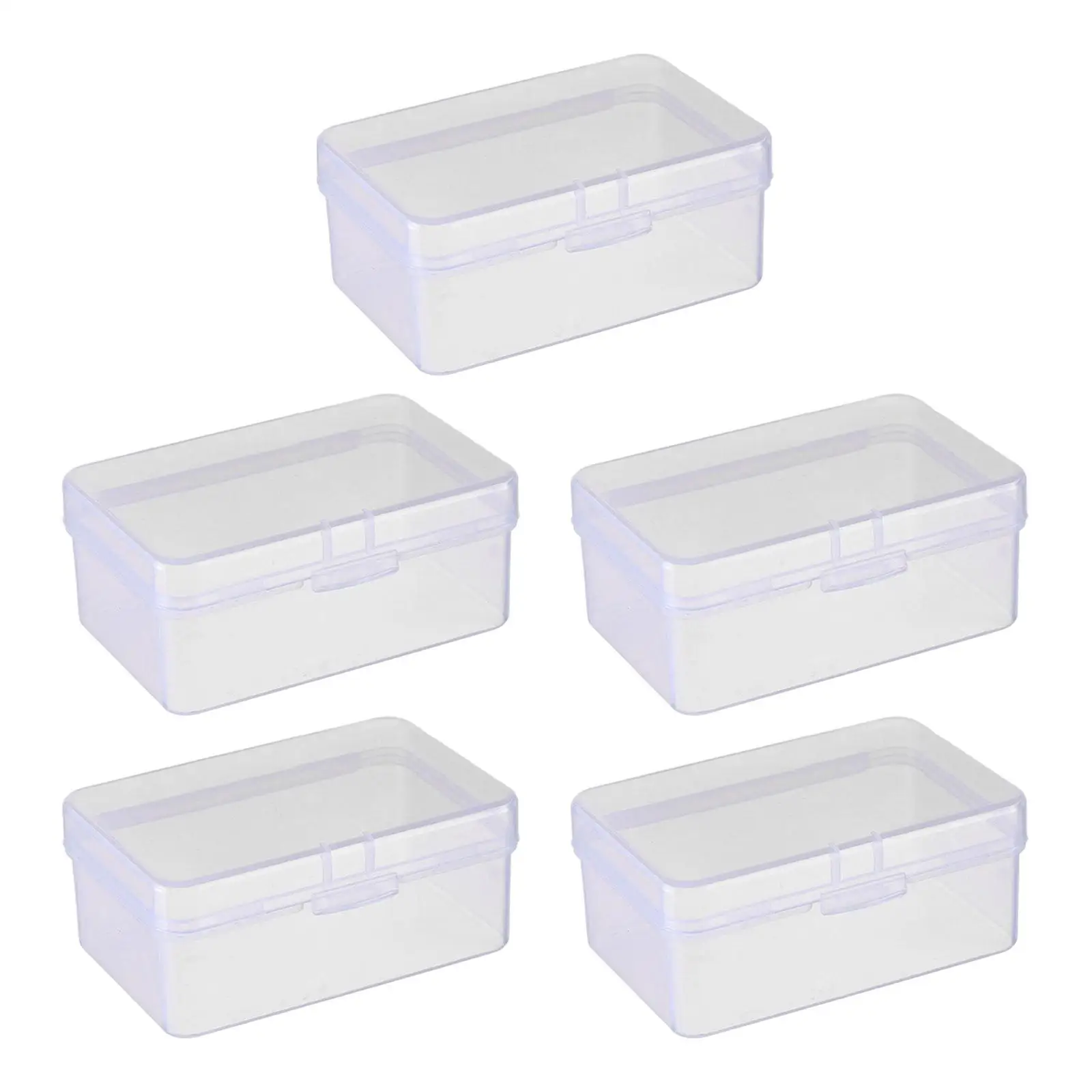 5x прозрачные ящики для хранения Пустой органайзер офисных настольных поделок