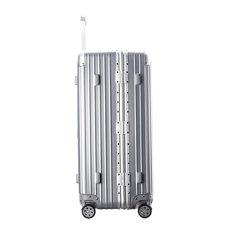 Aluminum Frame Pc Suitcases Travel Large Size Luggage Thickened Trolley Case Sports Men and Women Boarding Bag Customs Password