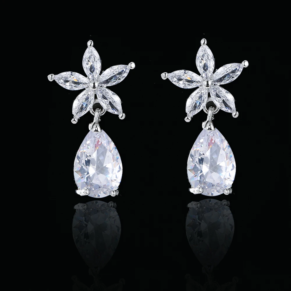 

Emmaya Charming Geometry Shape Design Shiny Zirconia Earring Noble Dress-Up For Women&Girls Wedding Party Fine Jewelry