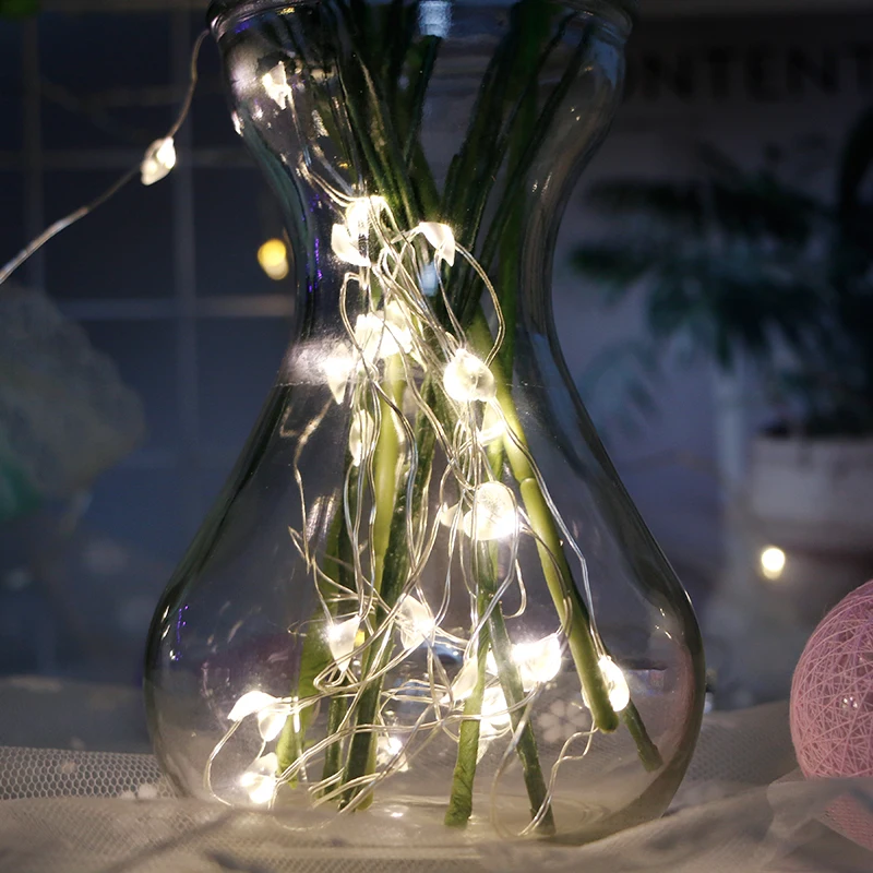 

hot sale LED copper wire fairy heart shaped string light for bedroom home christmas decoration
