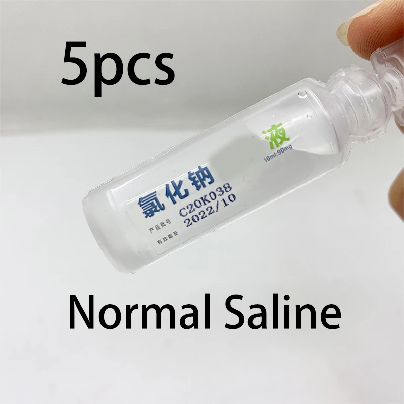

5 шт. физиологический раствор натрия для татуировок, 0,9 местный раствор для разбавления соленой воды, очистки соленой воды