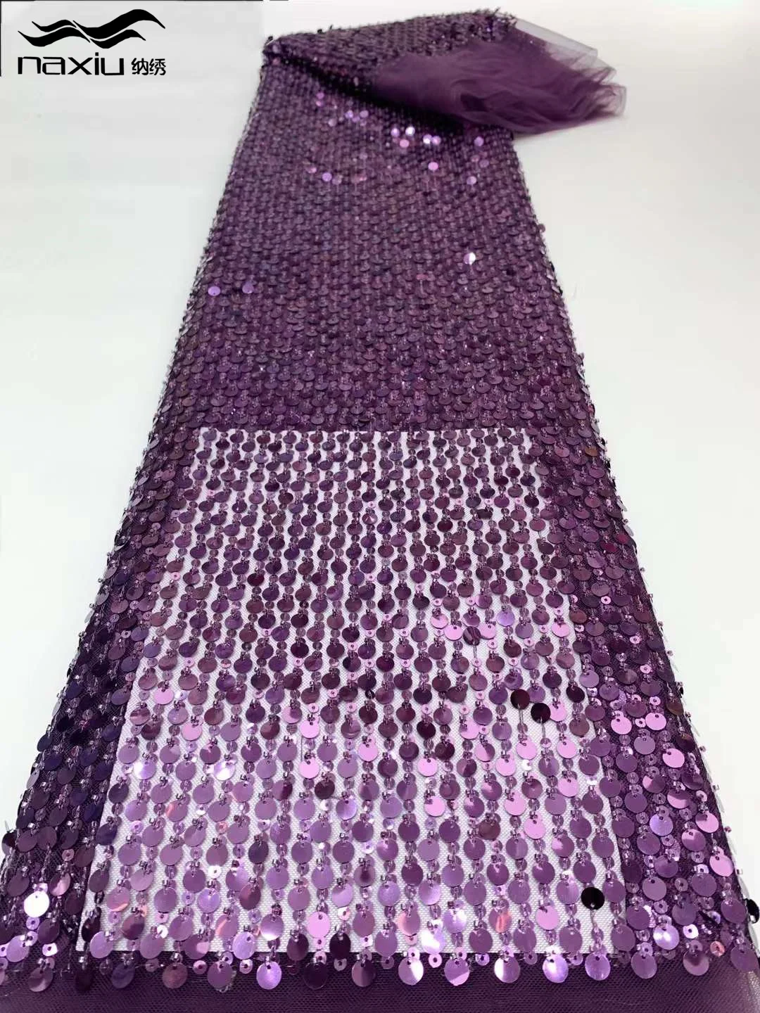 Плотная бисерная ткань Madison 5 ярдов новейшая красная африканская Роскошная