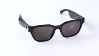 bt 5 0 smart sun glassesmusic sports audio sunglasses with open ear headphones black with bluetooth