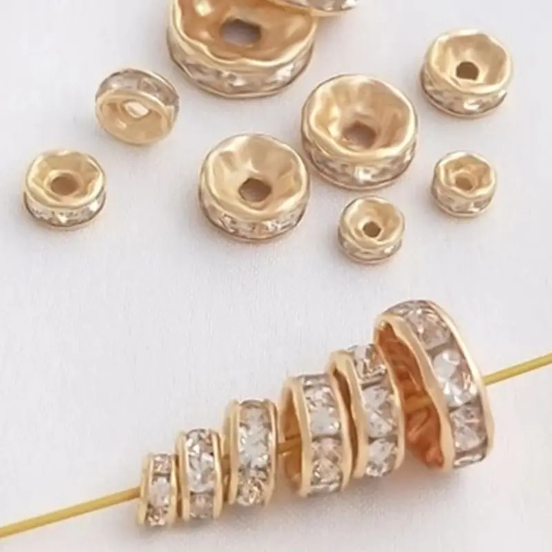 Позолоченное кольцо с бриллиантом 14 карат цирконовая прокладка хрустальный