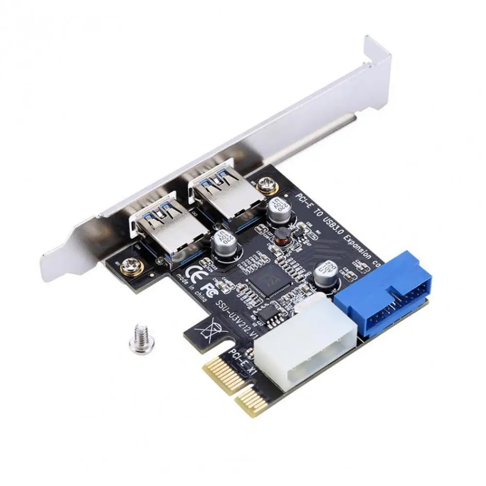 

Riser Card High Performance Fast Transfer Plug And Play Safe Wear-resistant USB 3.0 PCI-E to USB3.0 with Front 20PIN Interface