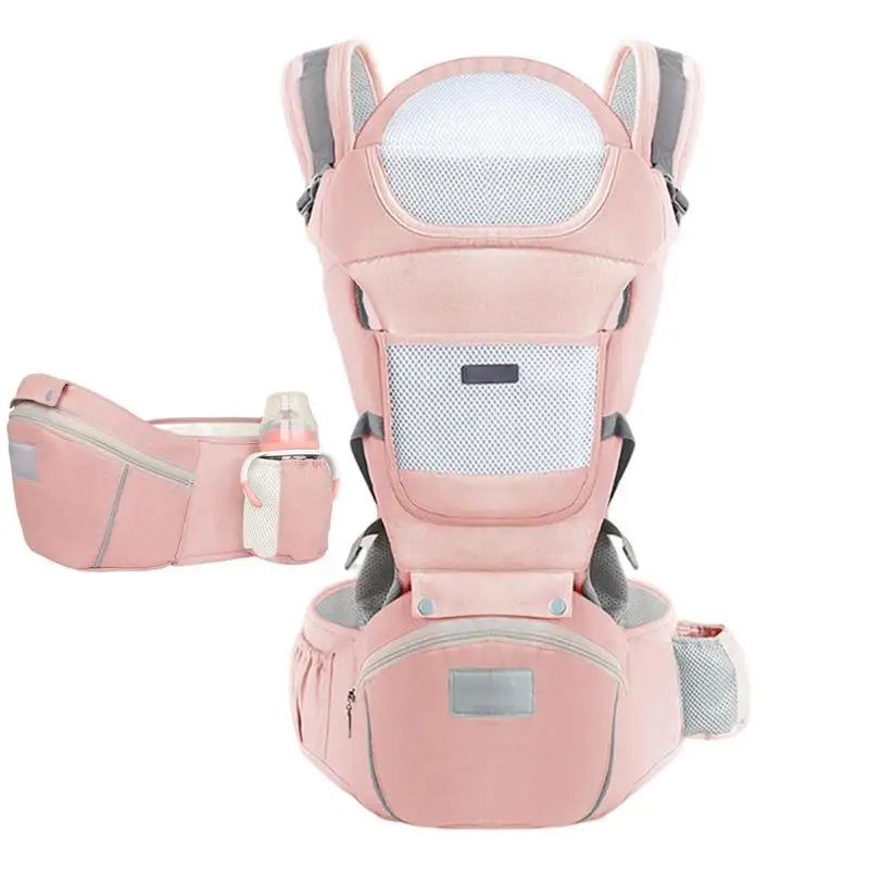 

Baby Carrier Child Carrier Toddler Sling 360 Ventilation Hood Reflective Strip Head Protection Storage Bag Kids Toddler Baby