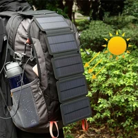 folding 10w solar cells charger portable 5v 2 1a usb output device solar panels kit outdoor survive tools for smartphones power