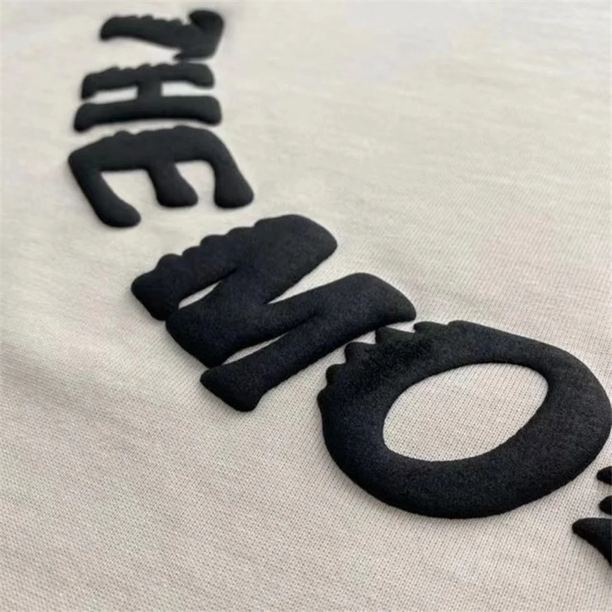 Футболка с пышным принтом для мужчин и женщин топ коротким рукавом в стиле