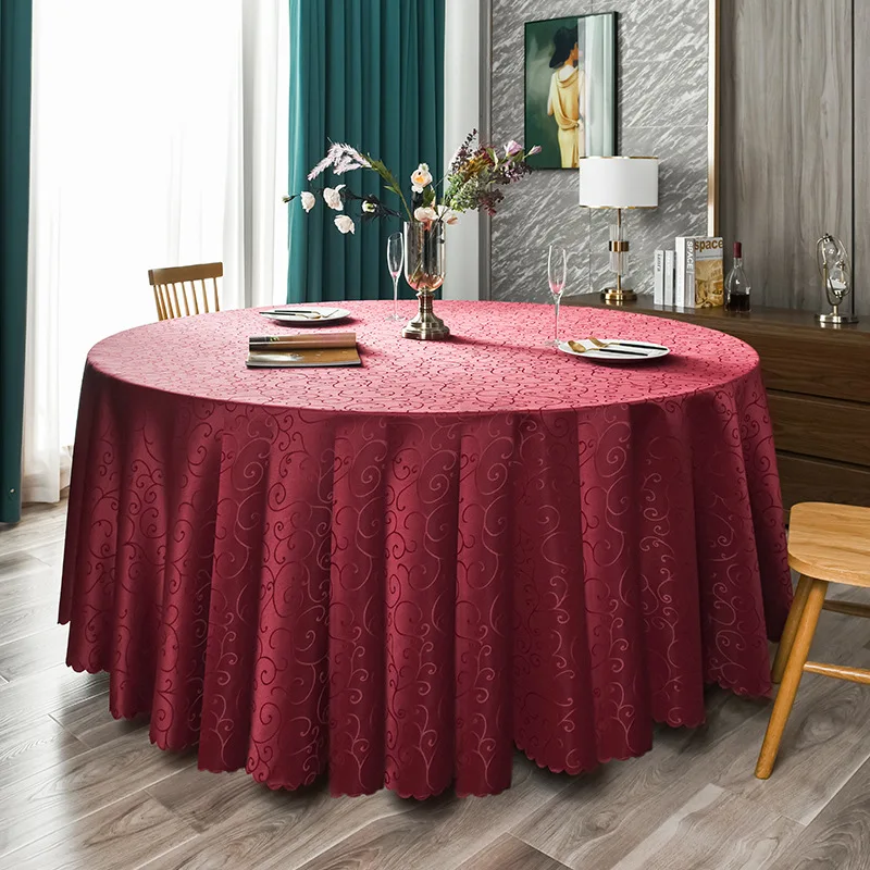 

2023 round tablecloth red anti-scalding disposable_Joa106