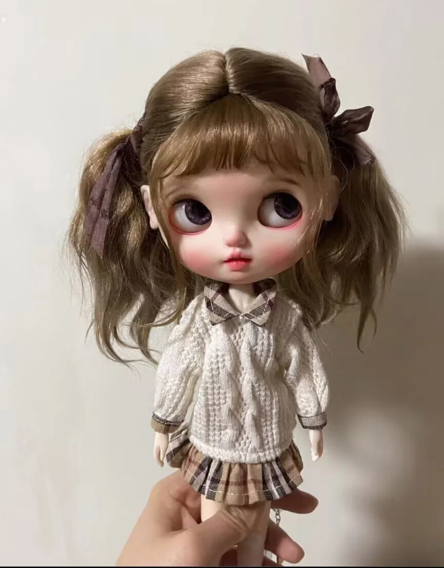 2025 1 шт. стильный свитер Блайт искусственная две юбки 1/6 30 см (подходит для azone Pullip