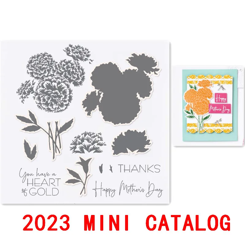 

MARIGOLD MOMENTS Metal Cutting Dies and Stamp Set For Scrapbooking Craft DIY Stencil Embossing Craft Dies Scrapbooking 2023 New
