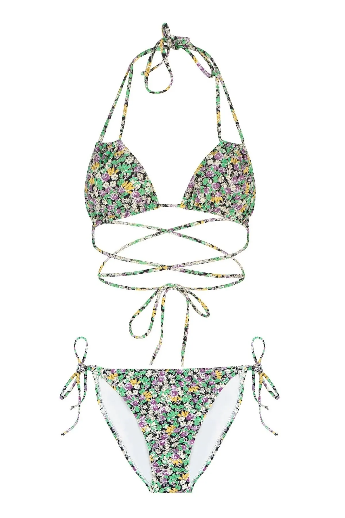 

Women's Bikini Triangle Tie Bikini Set Swimwear Lady Swimsuit Sexy Bikini 2022 New Push Up Bikini Set Suit