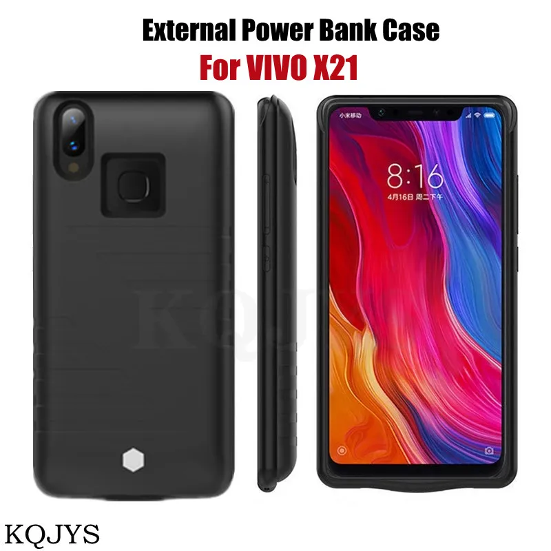 

KQJYS 6800mAh Power Bank Battery Charging Case For VIVO X21 External Battery Chargar Cover For Vivo X21 Battery Case
