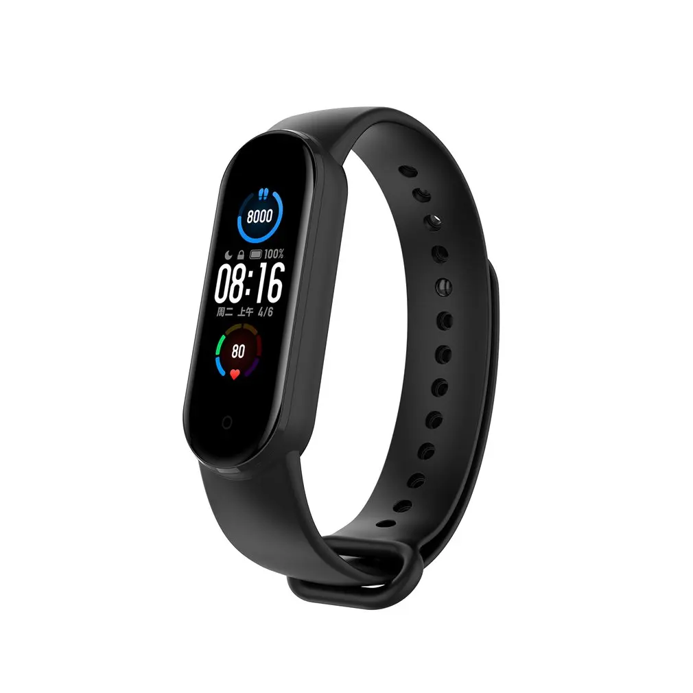 

Прочный силиконовый ремешок для браслета Xiaomi Band 5, сменный силиконовый ремешок из ТПУ Для Xiaomi