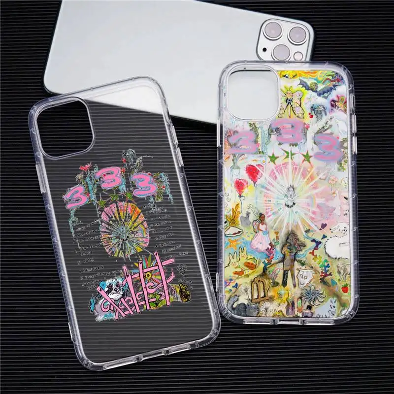 

Swedish Rapper Bladee 333 Phone Case For iphone 14 13 12 11 XS Pro Max 8 7 Plus X XR Silicone Soft Transparent Cover