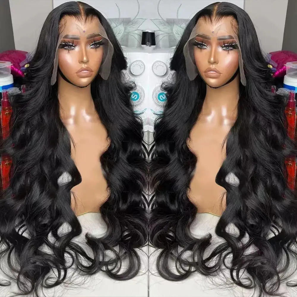 Loose Body Wave Lace Front Wig 40 Inch Human Hair Wigs For Black Women Pre plucked Brazilian 13x4 Full Hd Frontal |