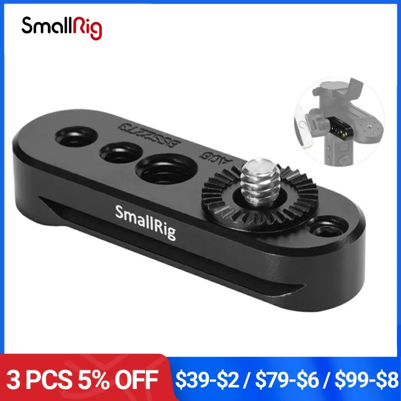 

SmallRig Side Mounting Plate with Rosette for Zhiyun Weebill LAB/CRANE 3 LAB/3S Gimbal Quick Release Plate With Nato Rail -2273