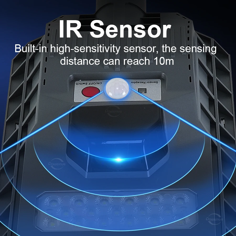 Солнечная Лампа 600 Вт 20000 Лм Большой Солнечный Уличный Фонарь С Датчиком Движения